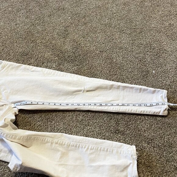 Moussy Vintage distressed White Skinny Jeans Size 30 - Picture 7 of 9